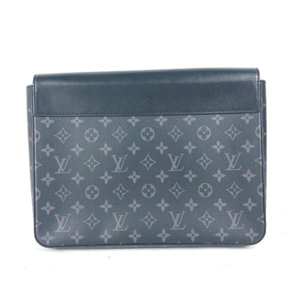 LOUIS VUITTON M80107 MonogramEclipse Pochette Steamer Bag Pouch Flap Clutch bag - Picture 10 of 10
